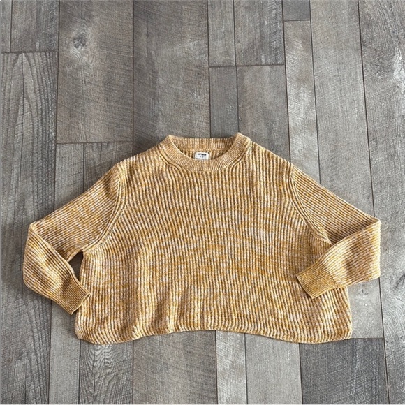 Cotton On Size Small Yellow Cropped Bohemian Style Sweater. - Picture 6 of 6